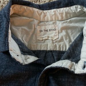 On the Byas Men’s large button down denim shirt